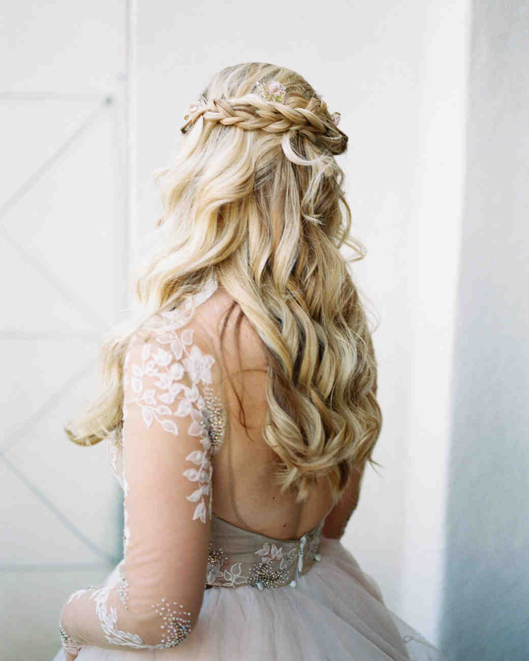37 Pretty Wedding Hairstyles For Brides With Long Hair Martha Stewart  37 Pretty Wedding Hairstyles For Brides With Long Hair Martha Stewart