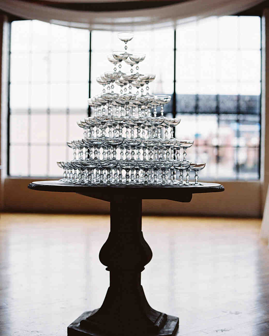 21 Champagne Towers To Copy For Your Own Wedding Reception Martha Stewart Weddings