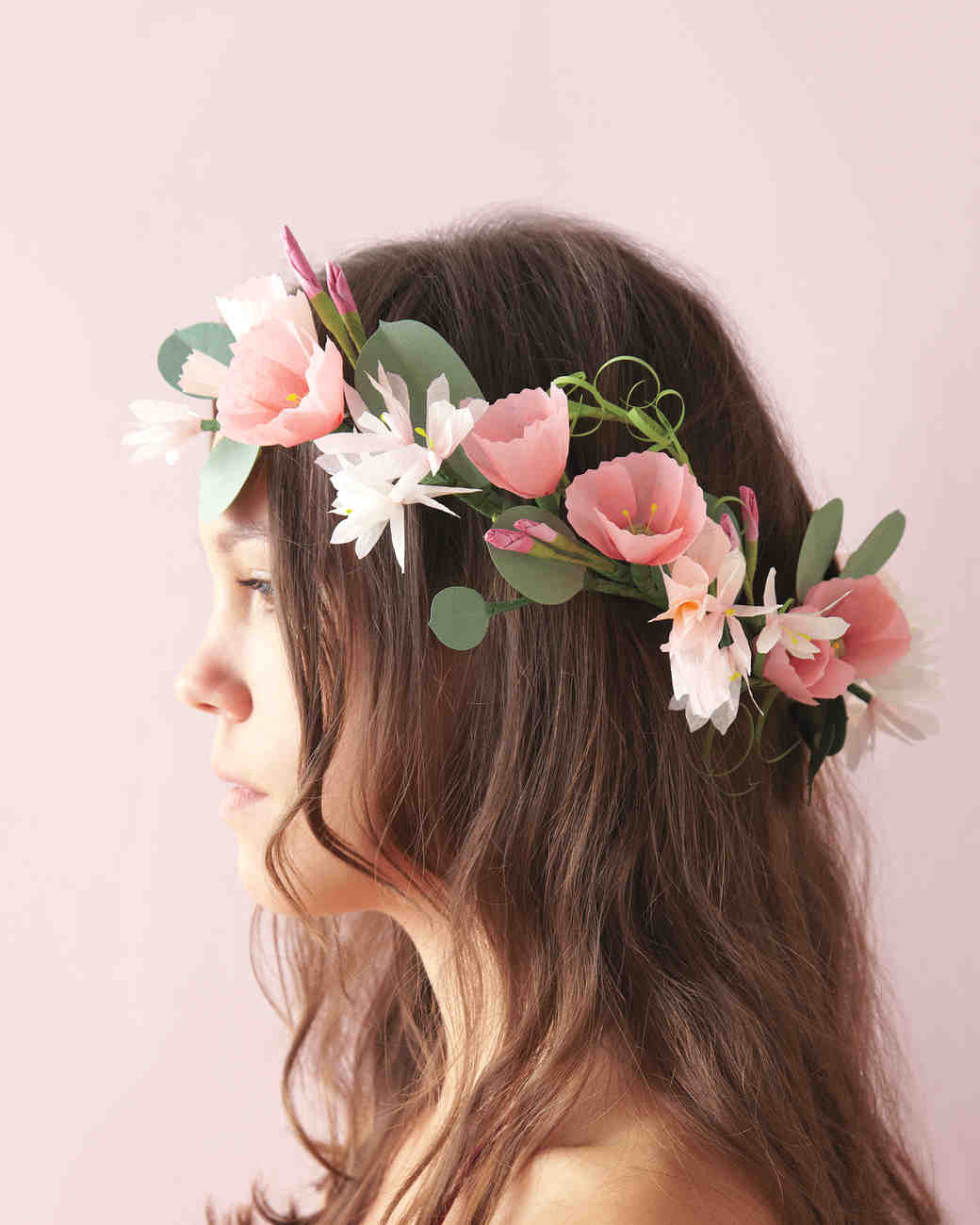 how to make paper flowers martha stewart weddings paper flower head wreath