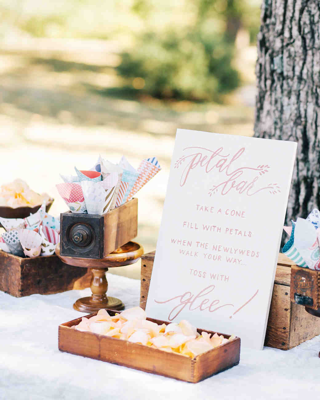 Trending Now Wedding Ceremony Petal Bars Martha Weddings