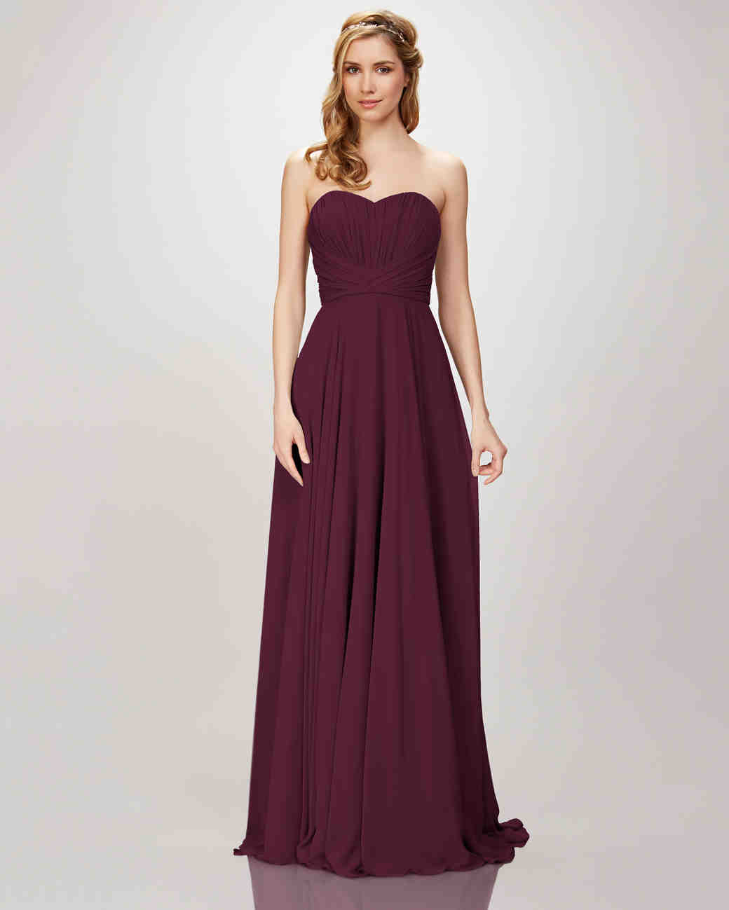 Burgundy Bridesmaid Dresses | Martha Stewart Weddings