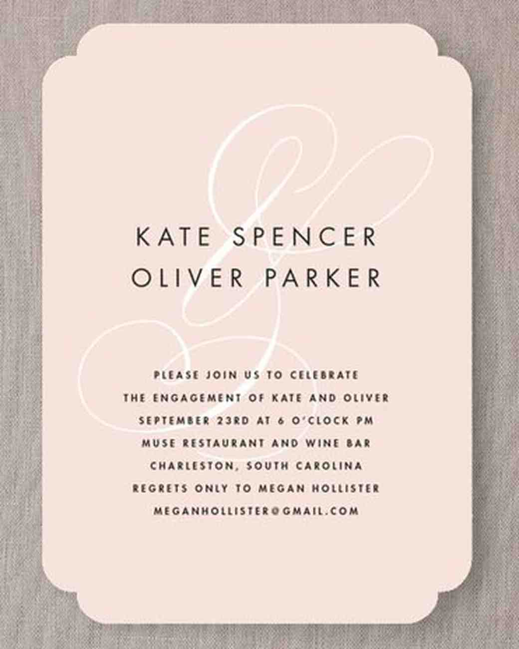 Simple Engagement Party Invitations 4