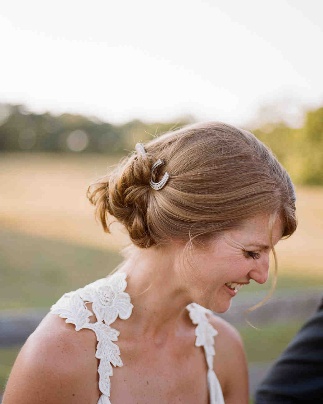 16 Gorgeous MediumLength Wedding Hairstyles Martha Stewart Weddings