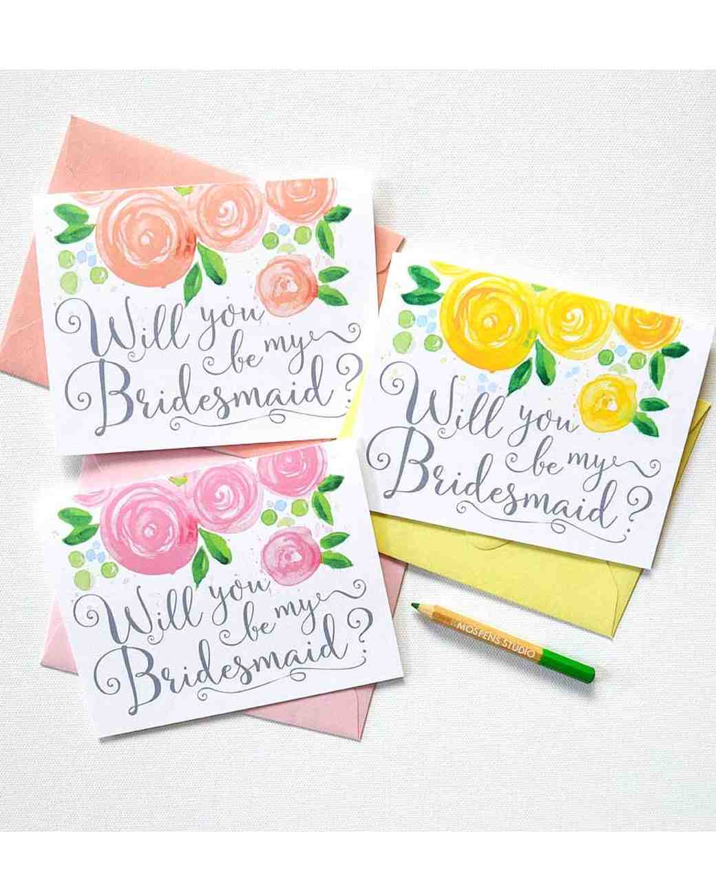 12 will you be my bridesmaid cards we love martha stewart weddings