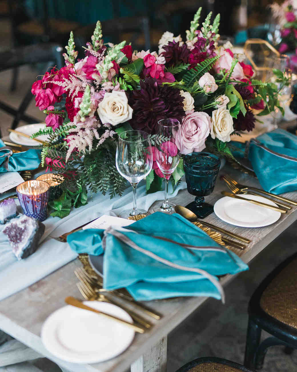 25 JewelToned Wedding Centerpieces Sure to Wow Your
