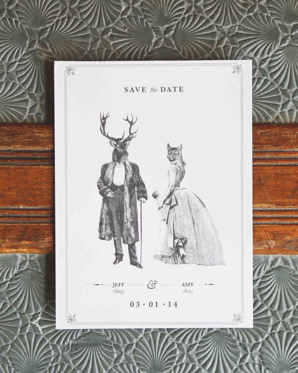 22 Creative Save The Dates To Kick Off Your Wedding Martha Quirky Animal Save The Date