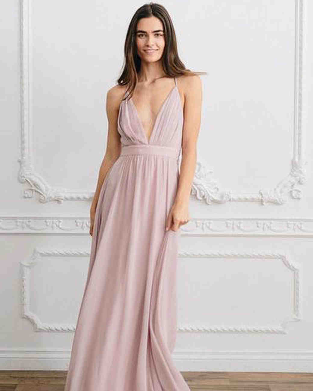 Spaghetti Strap Bridesmaid Dresses Martha Weddings