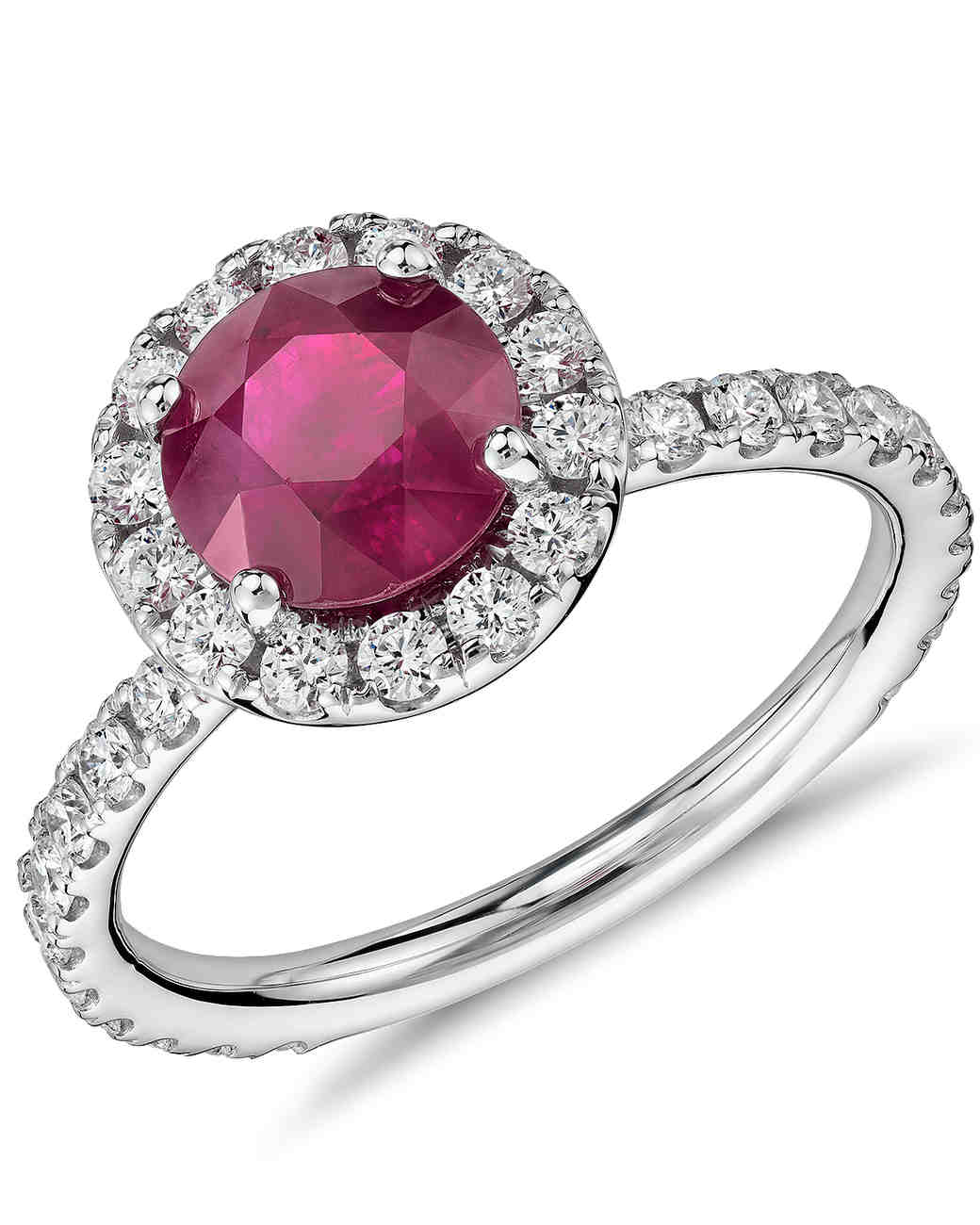 34 Royal Ruby Engagement Rings | Martha Stewart Weddings