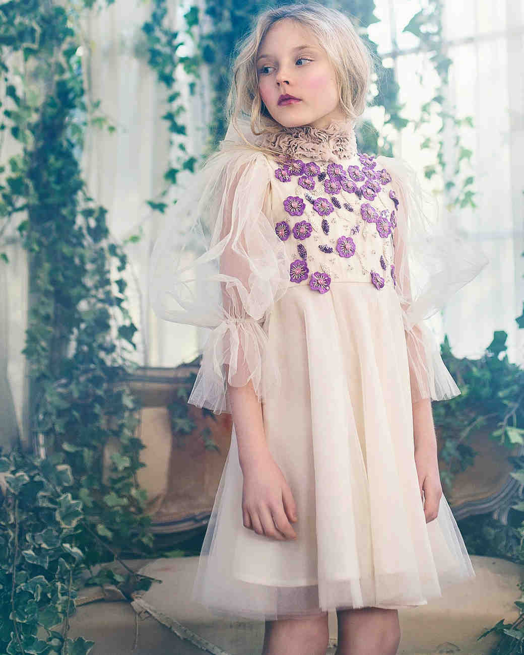 lilac flower girl dresses uk