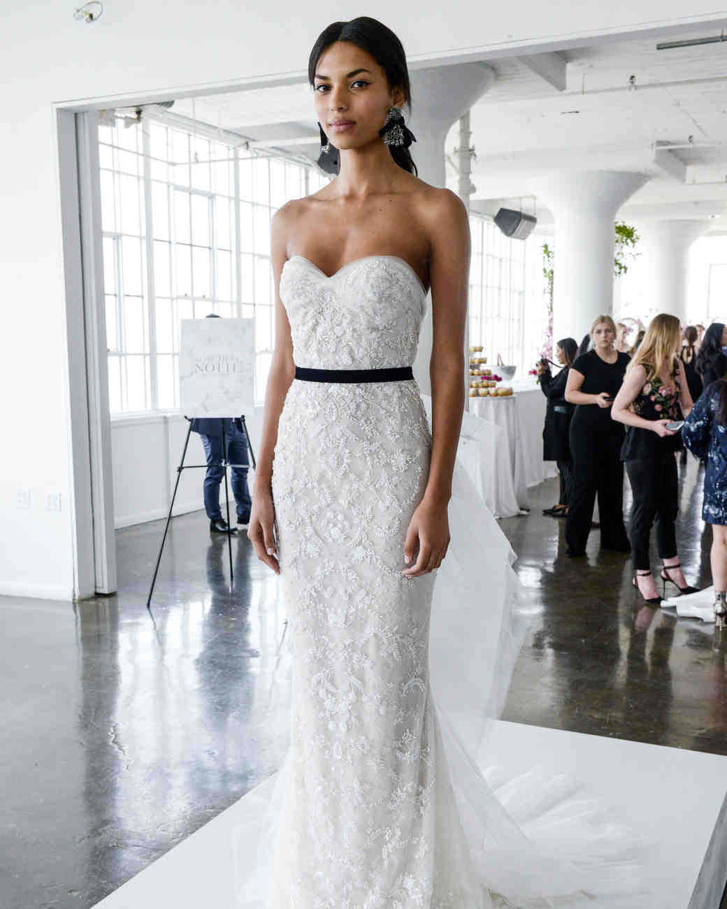 Marchesa Spring 2018 Wedding Dress Collection Martha Weddings Marchesa Spring 2018 Strapless Wedding Dress With Beaded Details