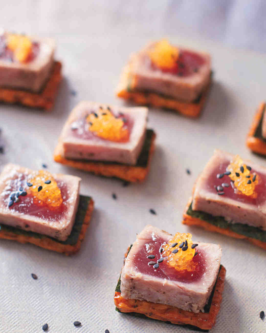 Seared Tuna Steak with Whitefish Roe