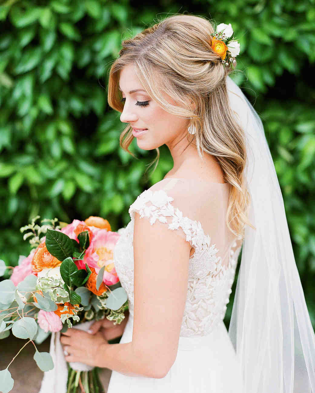 28 Half-Up, Half-Down Wedding Hairstyles We Love Martha 28 Half-Up, Half-Down Wedding Hairstyles We Love Martha