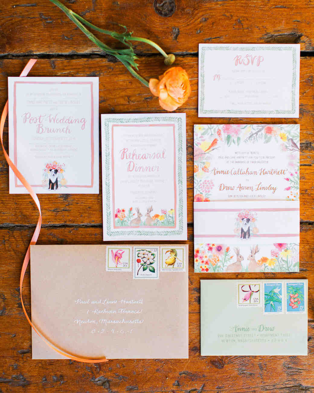 24 illustrated crests and monograms that prettied up invitations