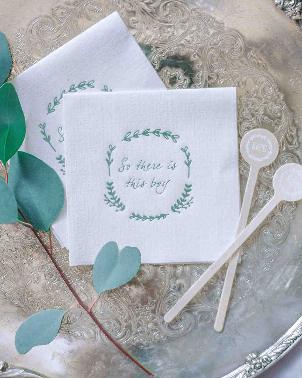 30 Cute Wedding Coasters Napkins Martha Stewart Weddings