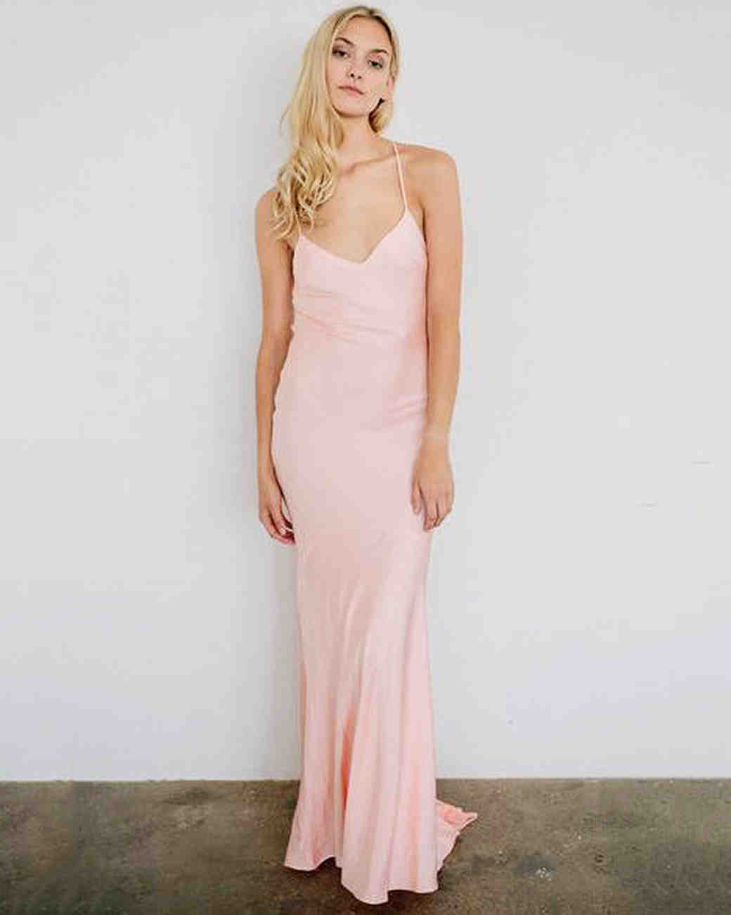 Spaghetti Strap Bridesmaid Dresses Martha Weddings