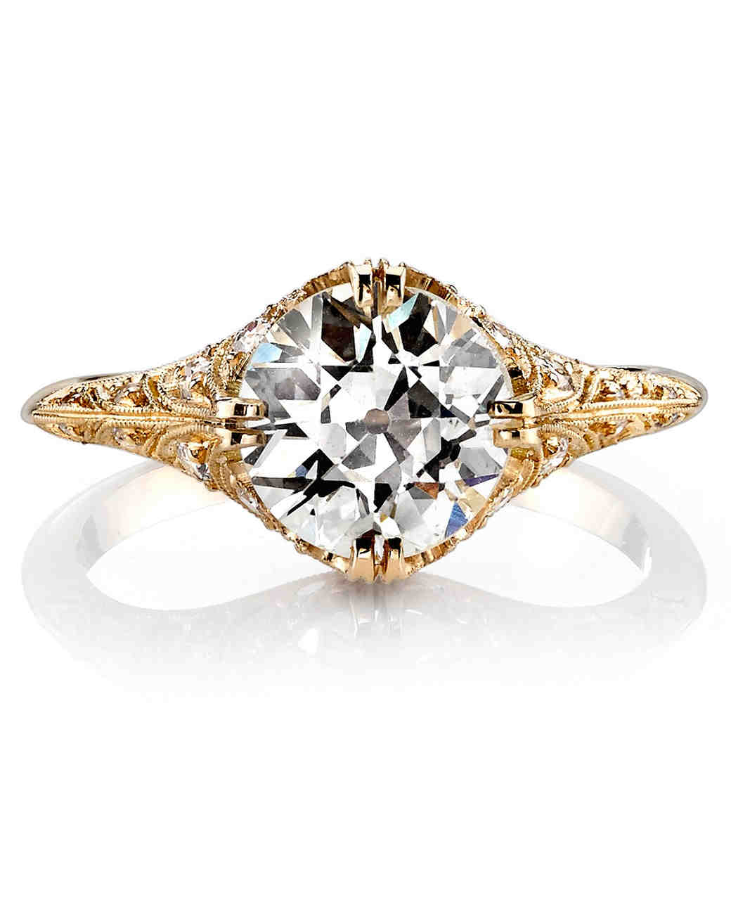 2.25CT Round Engagement Ring band set Diamond Simulant 14k ...