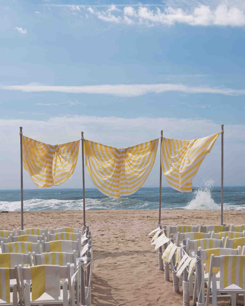 21 Creative Wedding Backdrop Ideas Martha Weddings Beachy Wedding Backdrop