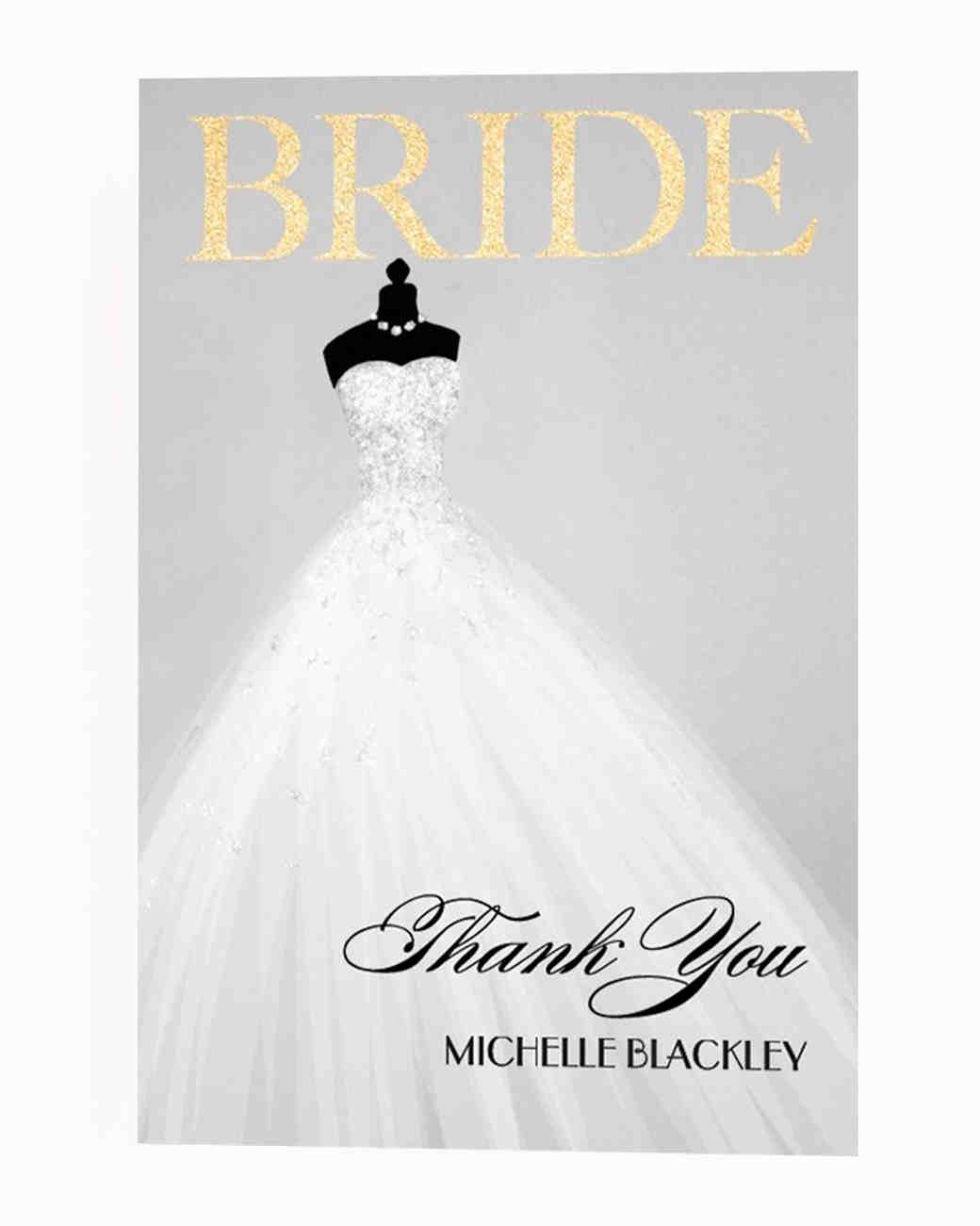 Thank You Cards Martha Weddings Bridal Shower