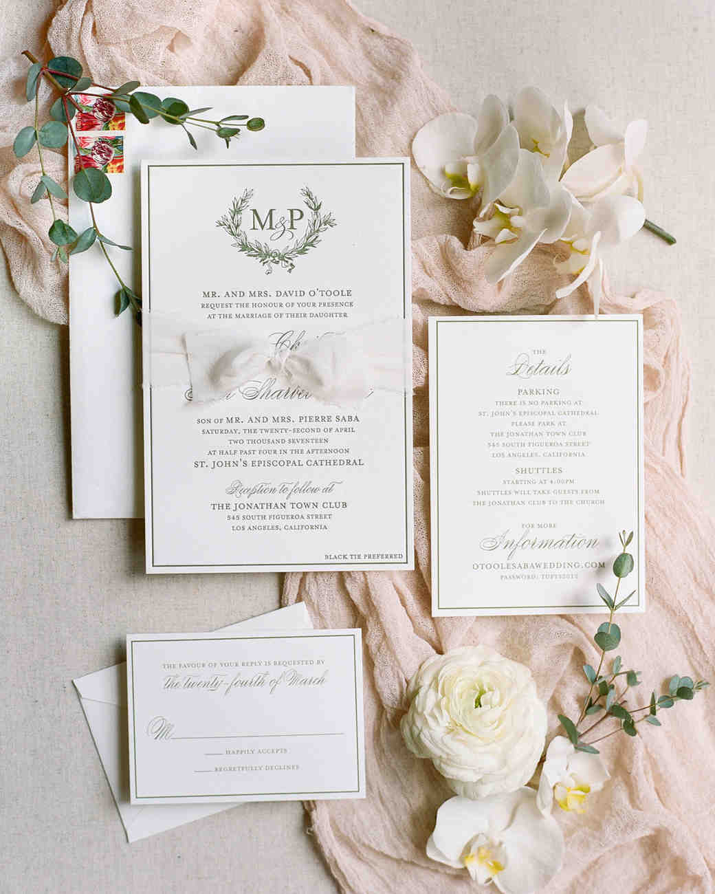 Classic Wedding Invitations For Traditional Brides And Grooms Martha