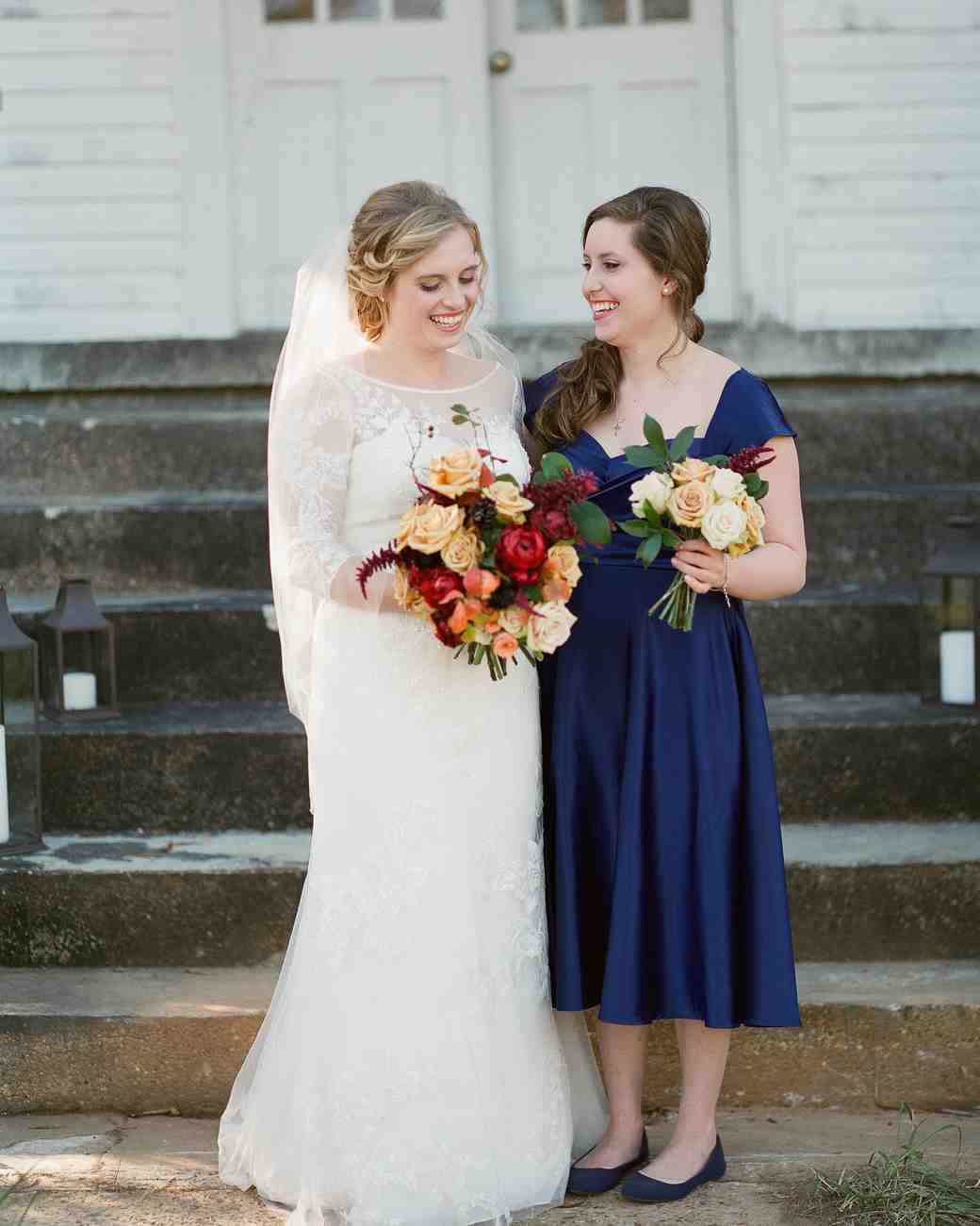 Navy Blue Bridesmaid Dresses Martha Weddings