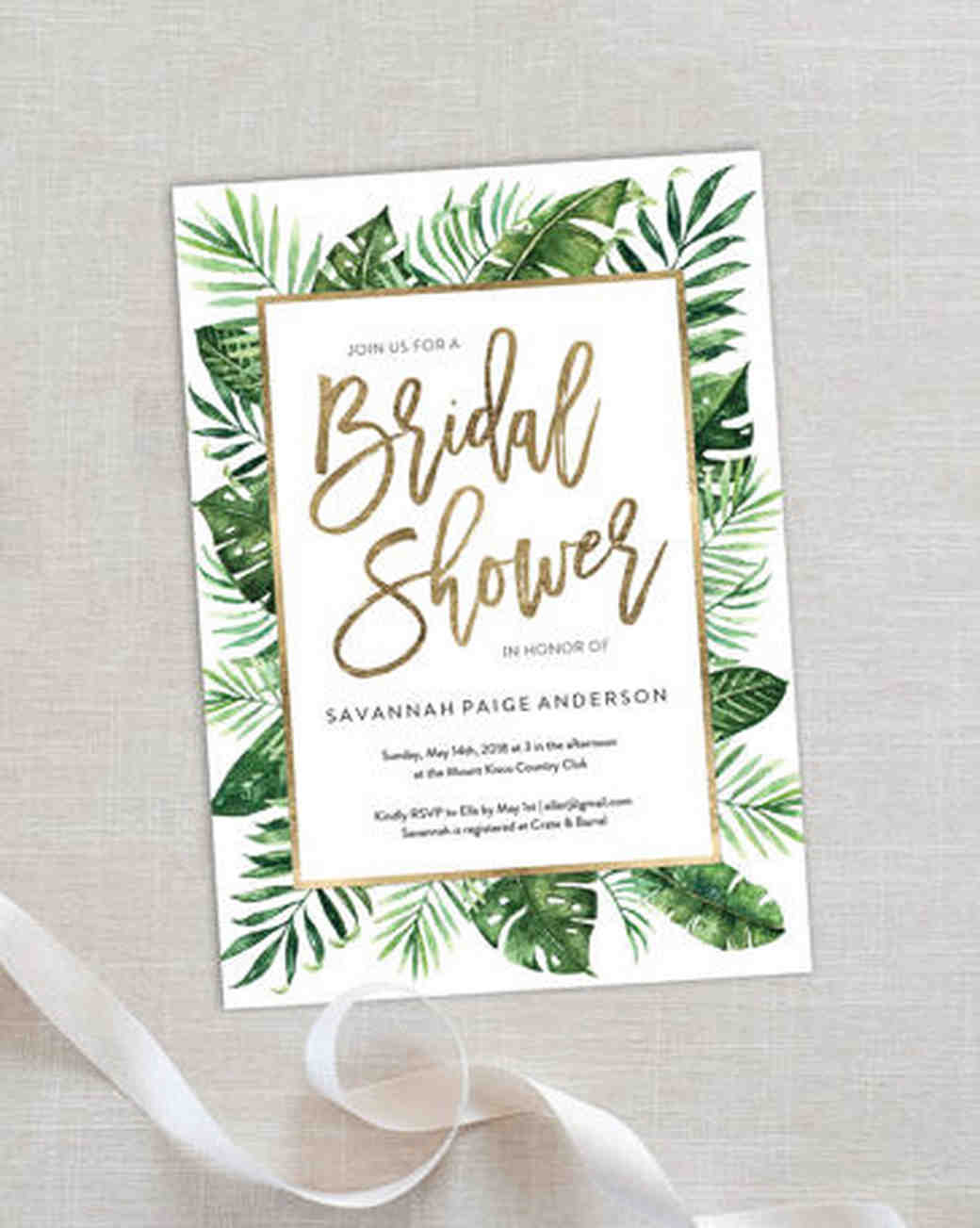 10 Affordable Bridal Shower Invitations You Can Print at ...