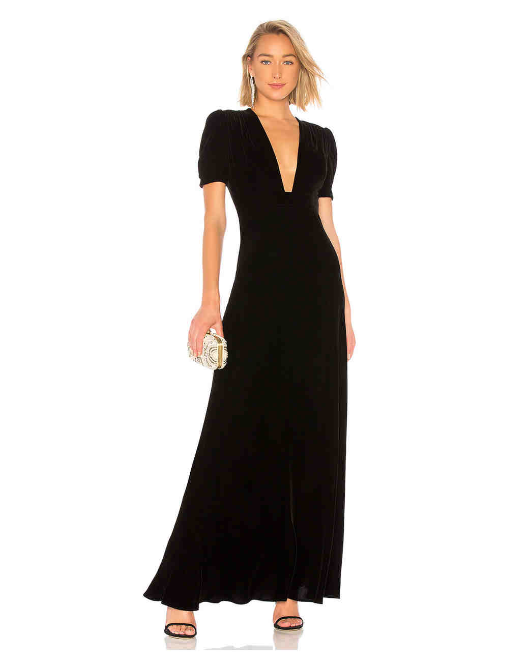 Kate middleton long black wedding guest dress