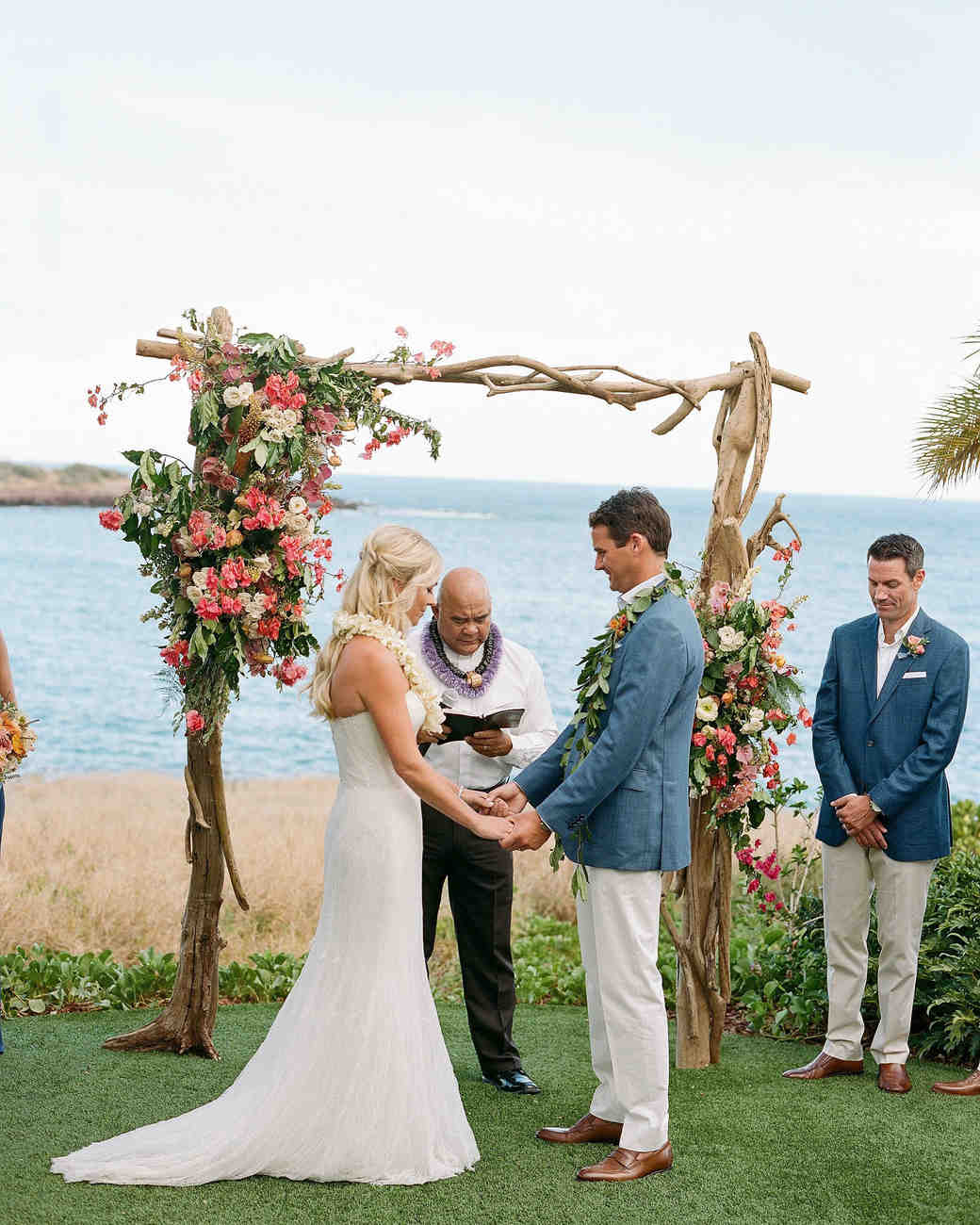 One Couple's Tropical Destination Wedding in Hawaii | Martha Stewart ...