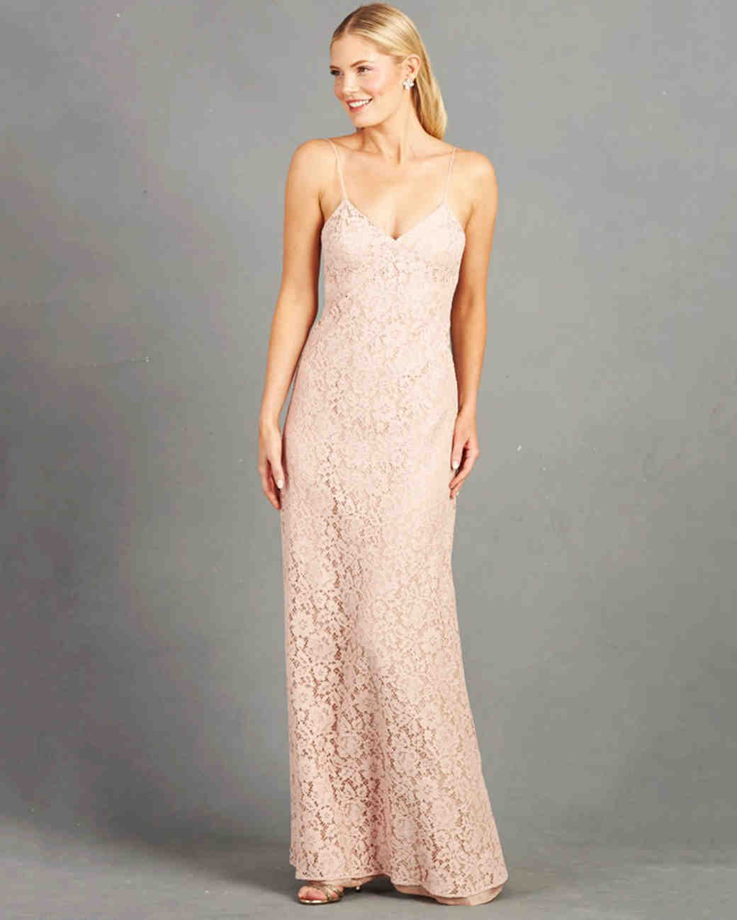 Spaghetti Strap Bridesmaid Dresses Martha Weddings