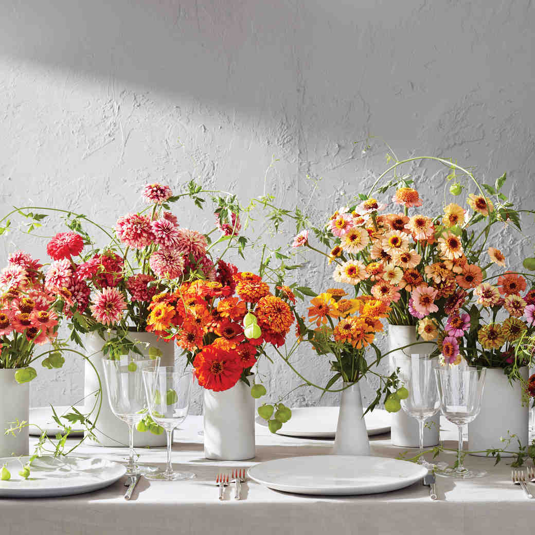 5 Stunning Ways To Use Zinnias In Your Wedding Martha Stewart