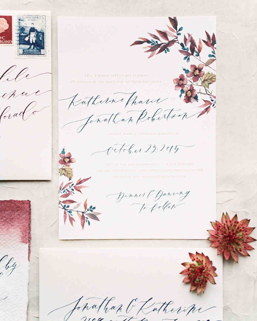 the loveliest watercolor wedding invitations martha stewart weddings