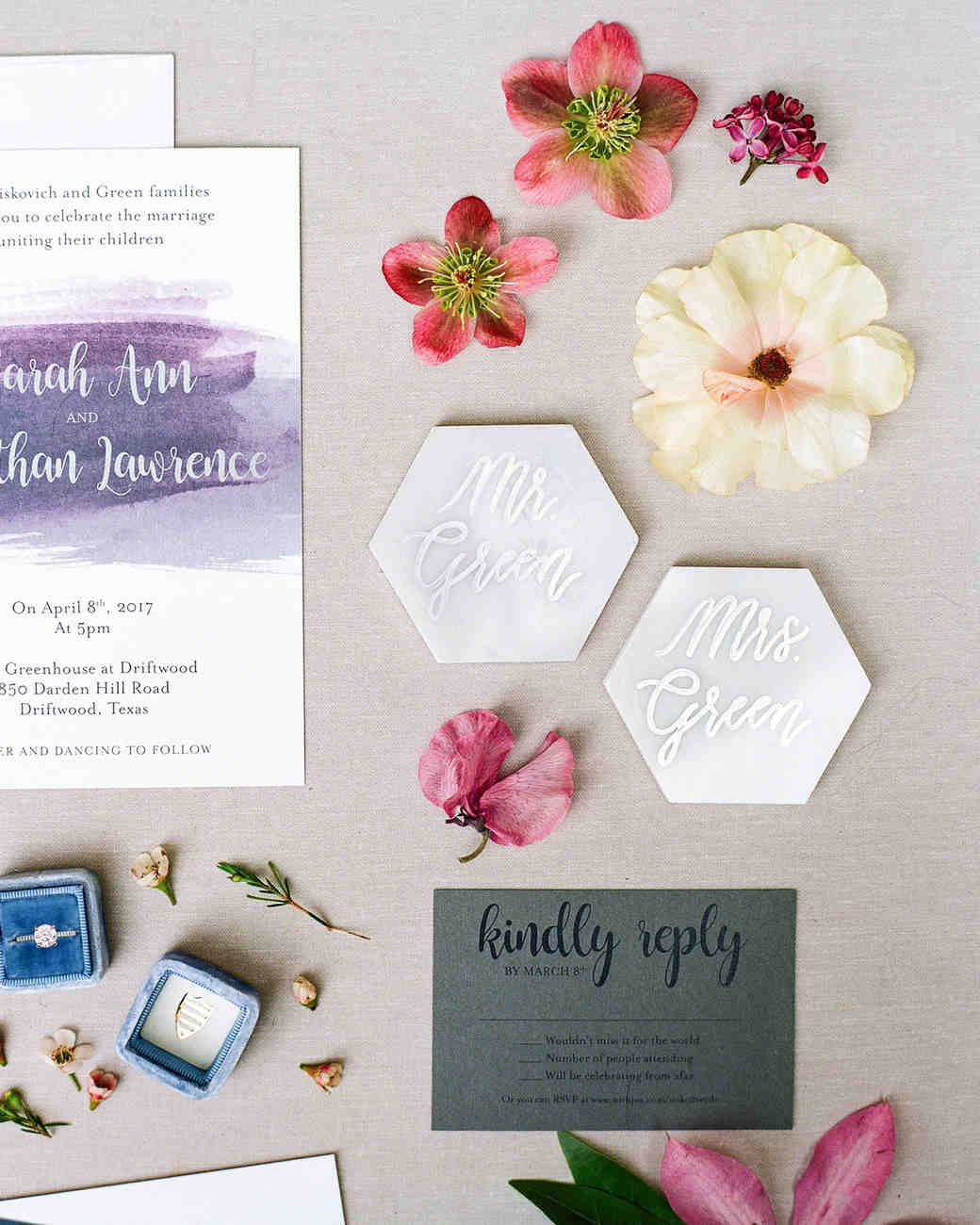 the loveliest watercolor wedding