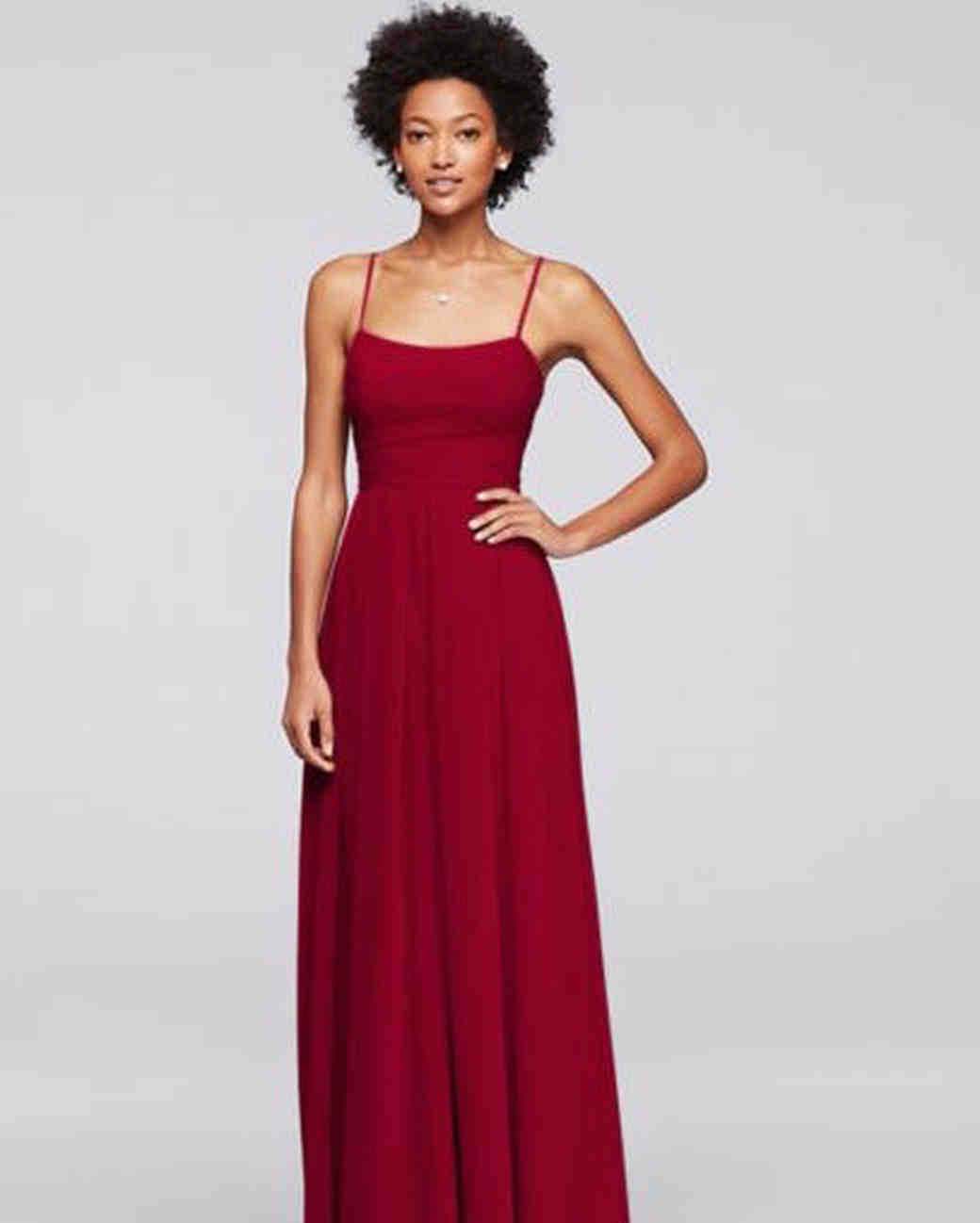 Spaghetti Strap Bridesmaid Dresses Martha Weddings