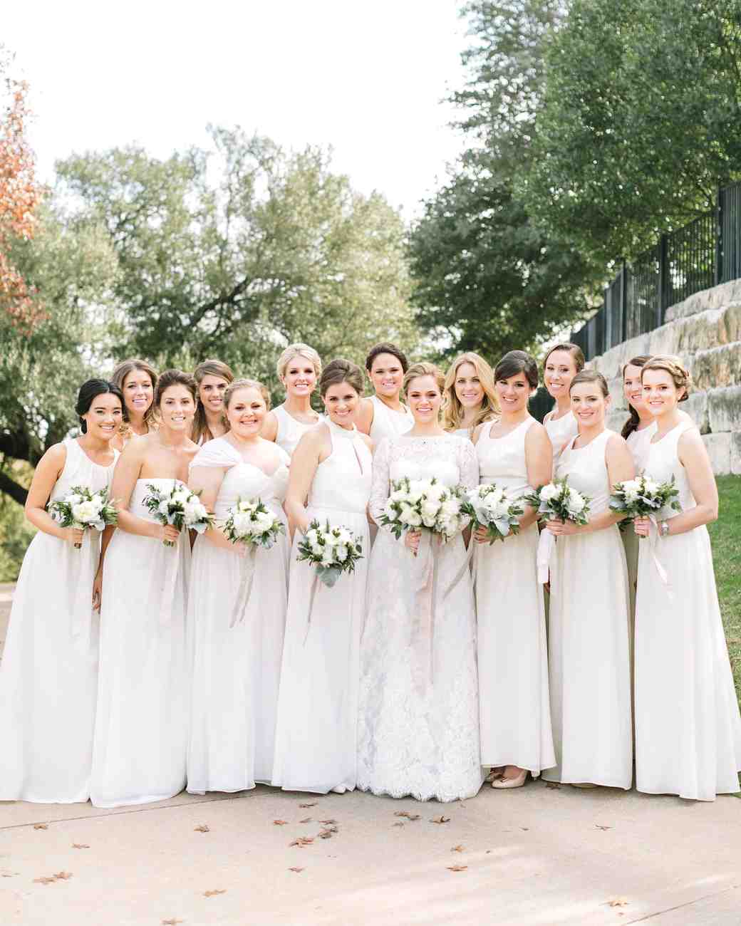A Winter Wedding At Villa In Austin Martha Weddings A White Wedding Party