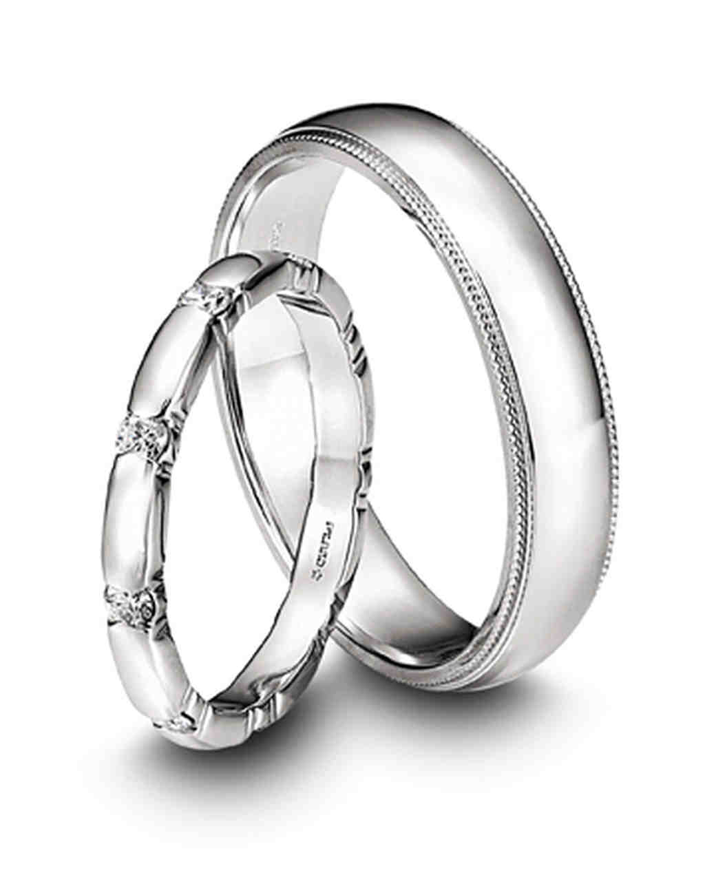 Platinum Wedding Bands Martha Stewart Weddings   Memoire Xl 