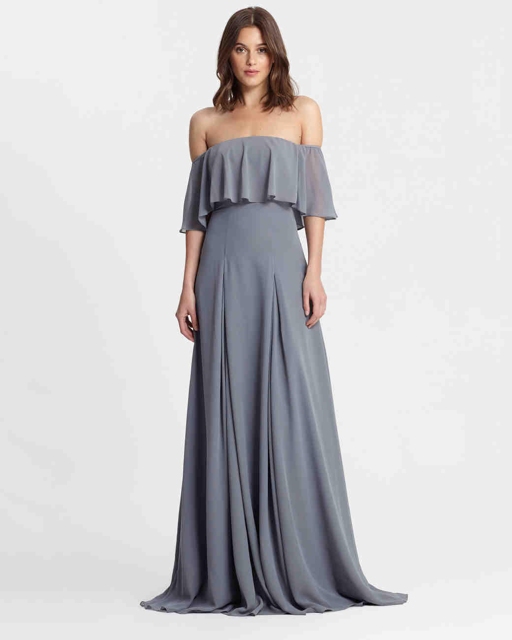 steel grey gown