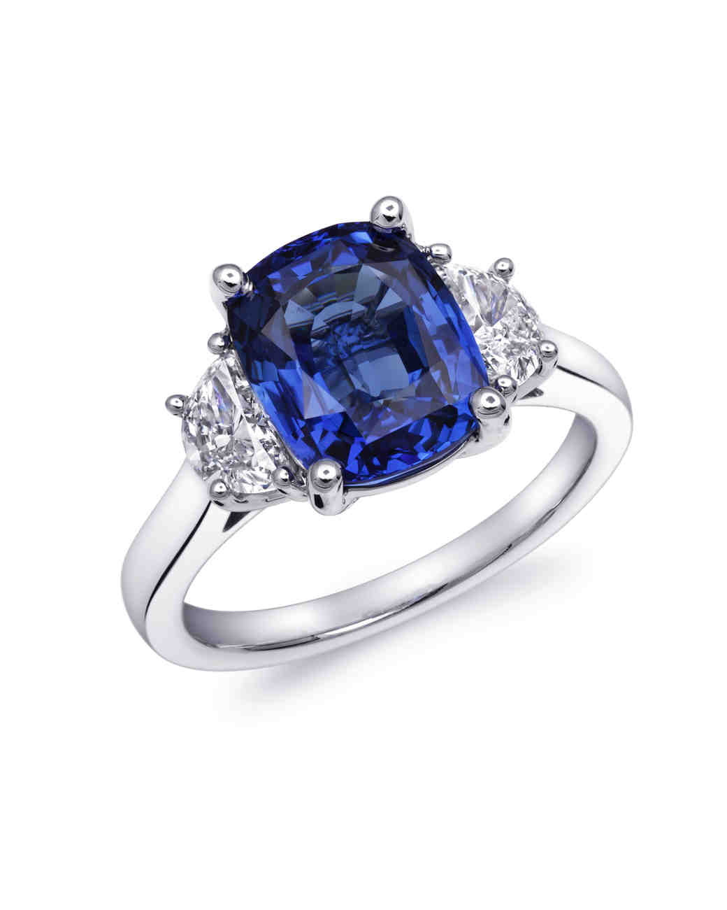 Cushion-Cut Diamond Engagement Rings | Martha Stewart Weddings