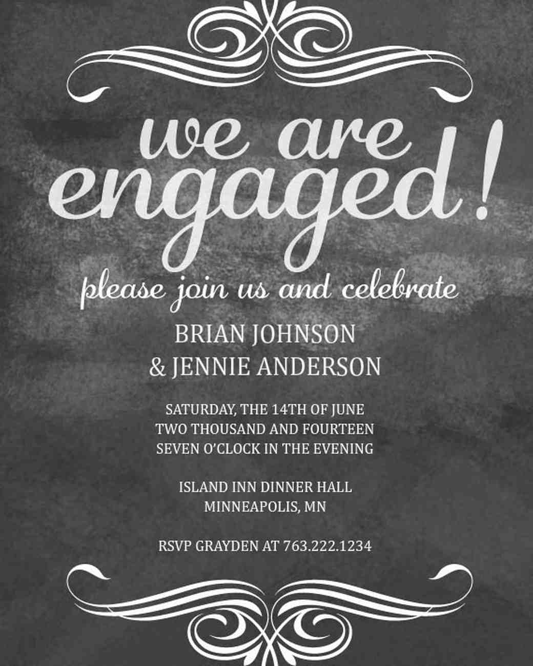 Photo Engagement Party Invitations 7