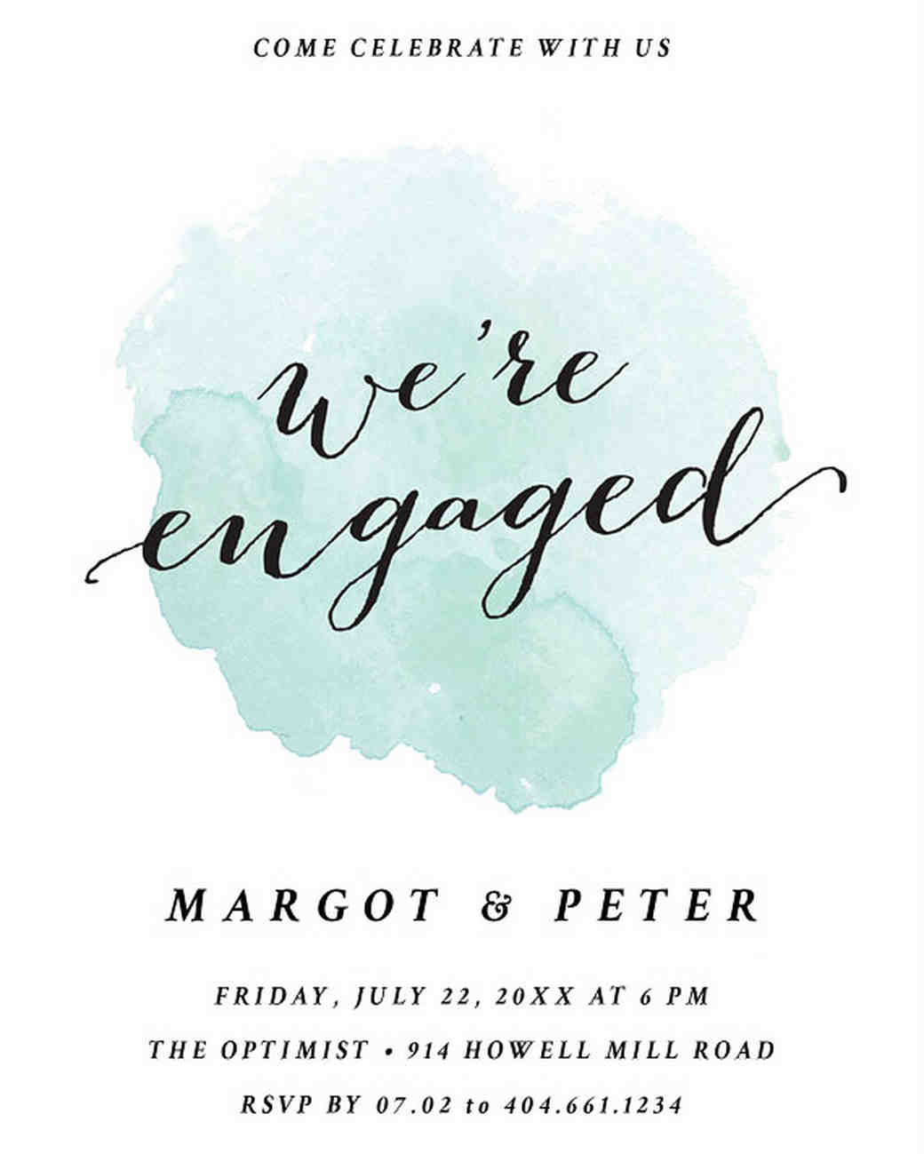 29 paperless engagement party invitations martha stewart weddings