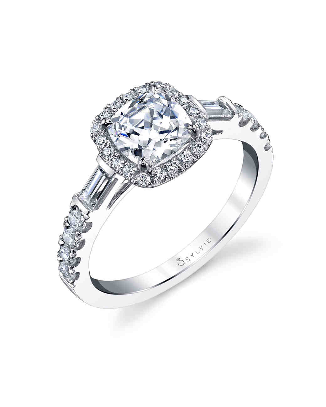 Cushion-Cut Diamond Engagement Rings | Martha Stewart Weddings