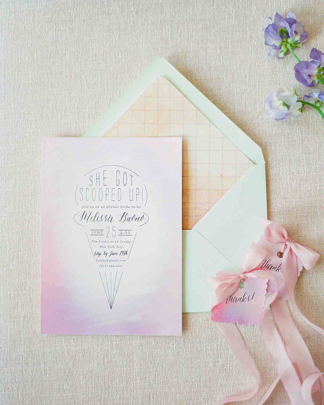 Pink Bridal Shower Invitations 2