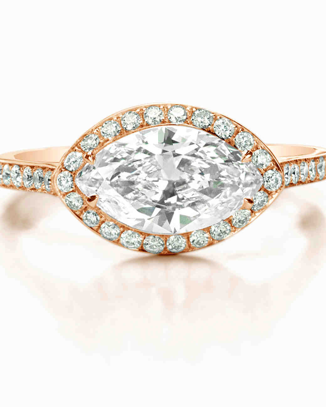 Rose Gold Marquise Halo Engagement Rings Rose Gold Marquise Halo Engagement Rings
