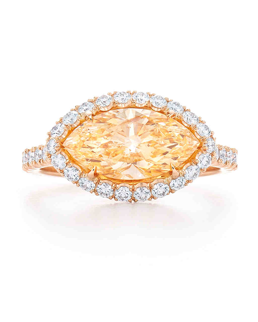 Yellow Gold Marquise Diamond Ring Yellow Gold Marquise Diamond Ring