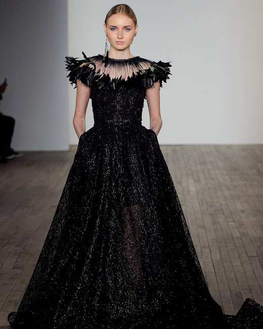 Chic Black Wedding Dress For The Edgy Bride Martha Stewart Weddings