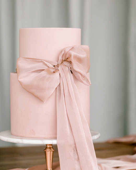 20 Beautiful Wedding Cakes Decorated with Bows Martha Stewart Weddings