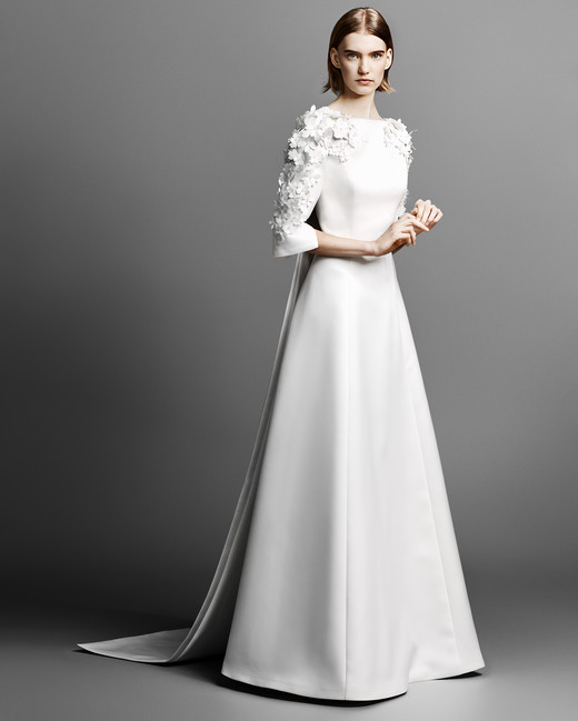 Viktor Rolf Mariage Spring 2019 Wedding Dress Collection Martha Three Quarter Length Sleeve Viktor Rolf Wedding Dress Spring 2019