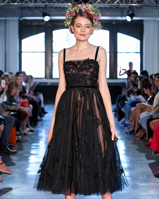 Chic Black Wedding  Dress  for the Edgy  Bride Martha 