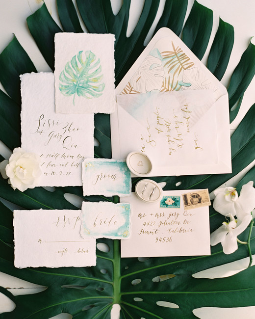 beach wedding invitations that set the mood for a seaside