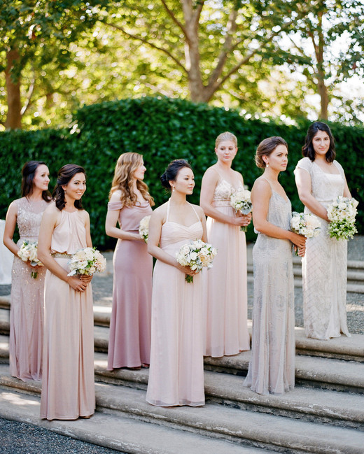 28 Mismatched  Bridesmaids  Dresses  from Real Weddings 