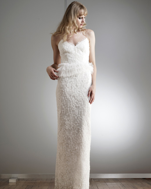 Elizabeth Fillmore Spring 2018 Wedding Dress Collection Martha Elizabeth Fillmore Spaghetti Strap Wedding Dress Spring 2018