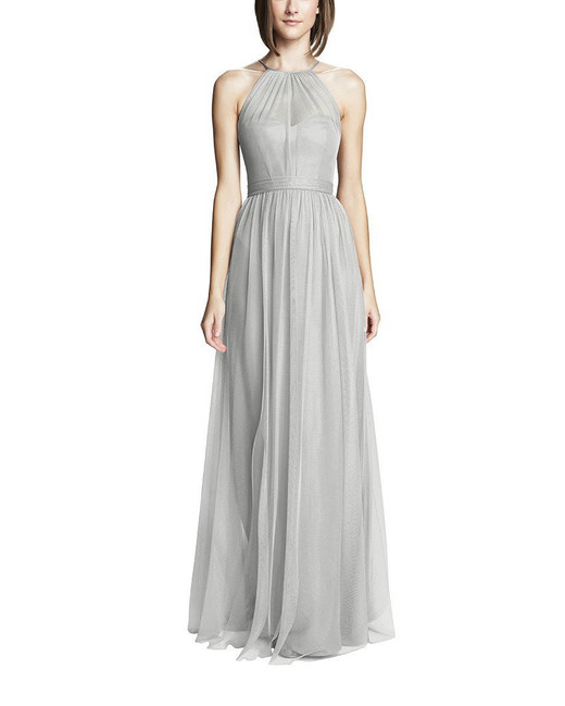 silver gray gown
